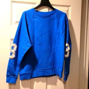 Varsity sweater in blue